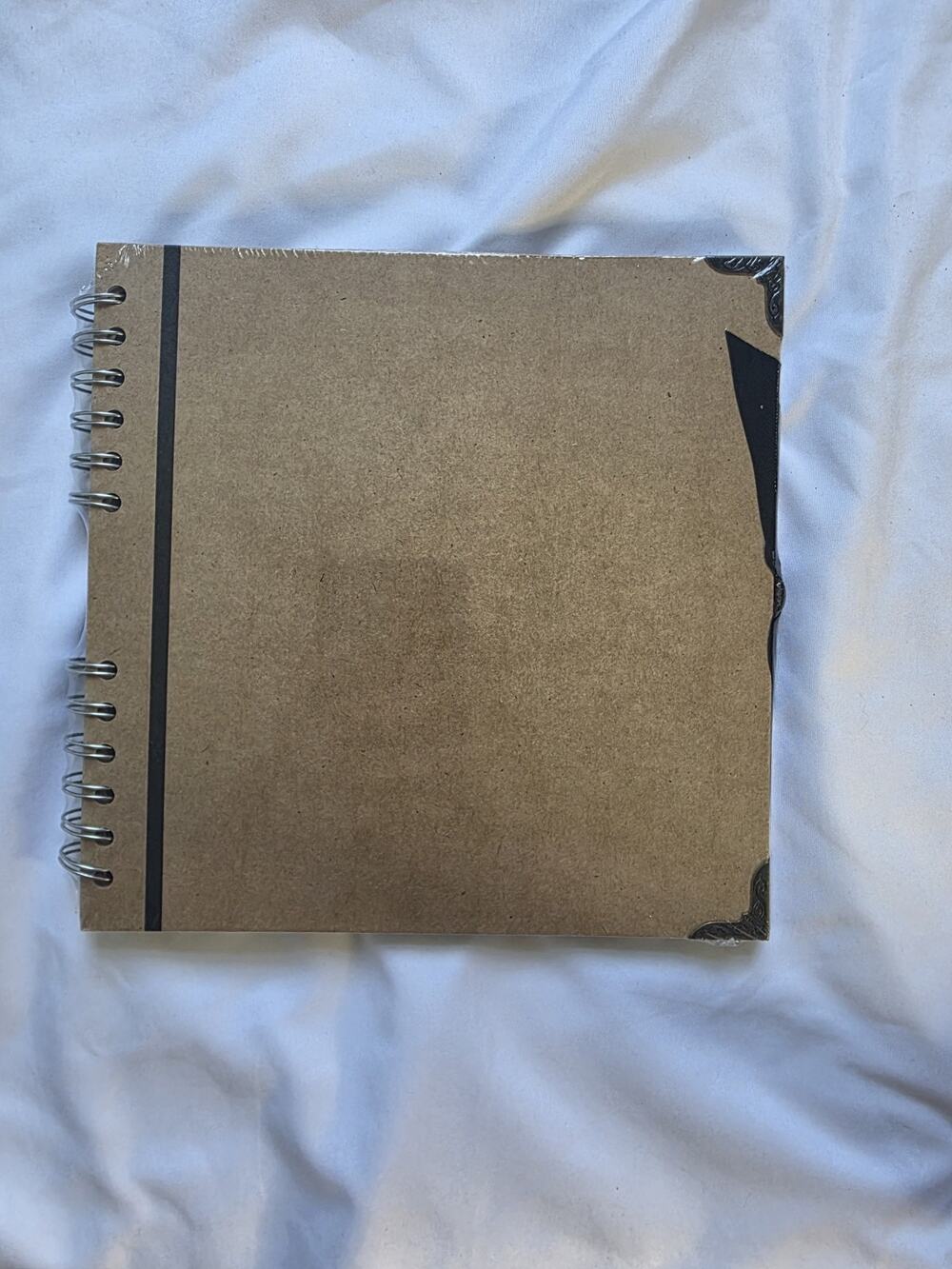 8 x 8 scrapbook album NWT Bstorify Brown Square Craft Spiral Bound